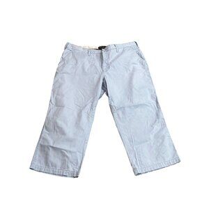 Abercrombie & Fitch Mens Blue Cargo Pants Size 14 100% Cotton